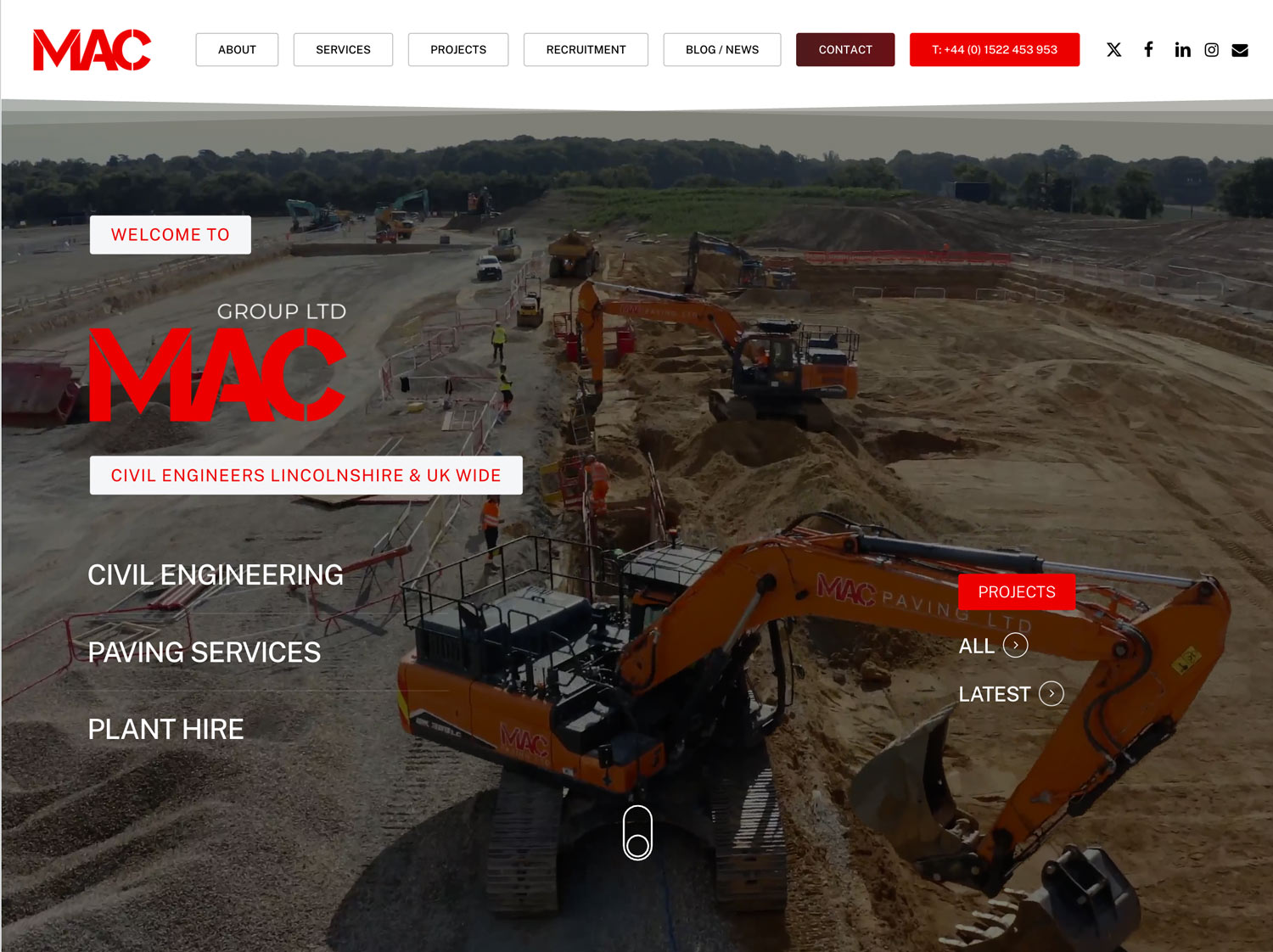 CONSTRUCTION WEBSITE DESIGN AND SEO STRATEGY.